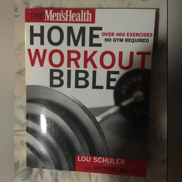 Grooming The Mens Health Home Workout Bible Hardcover Book 40pages